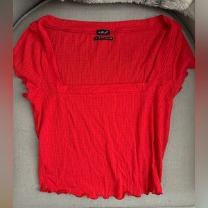 Urban Outfitters Out from Under Red Squareneck Crop Top